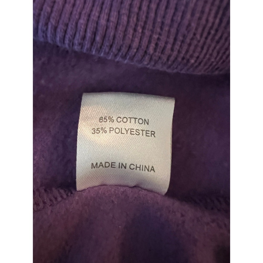 Haute Edition Purple V-Neck Sweatshirt Dress Long Sleeve L (1156) - Picture 4 of 15